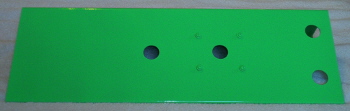 Powder coated arcade cpntrol panel